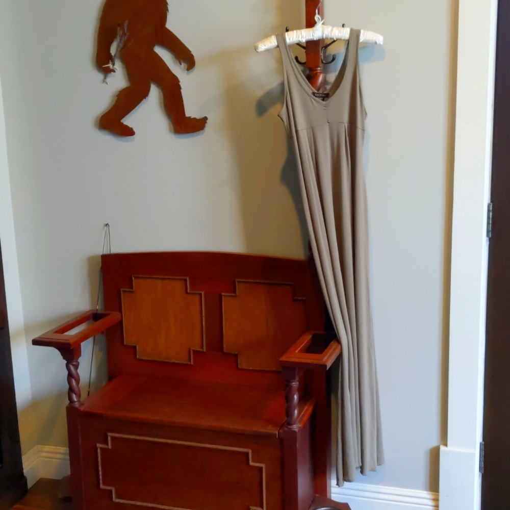 Draping Sage Maxi Dress